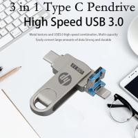 ราคา HP 1TB Otg แฟลชไดรฟ์ USB 3-in-1 TypeC แฟลชไดรฟ์ 512GB Usb Pendrive สําหรับโทรศัพท์ Usb Thumbdrive (46352911602)