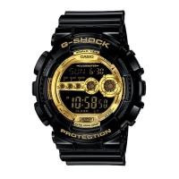 ราคา Casio G-Shock นาฬิกาข้อมือผู้ชาย สายเรซิ่น รุ่น GD-100GB,GD-100GB-1 - สีดำ/ทอง (418679925)