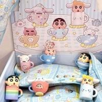 ราคา พร้อมส่ง ระบุตัว CRAYON SHINCHAN X Cinnamoroll Teacup Series Mini Figures (57104477341)