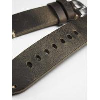 ราคา Frosted Outdoor Climbing Cowhide Strap 20mm21mm22mm Custom Handmade Crazy Horse Leather Strap (28338816595)