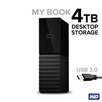 ราคา WD My Book ฮาร์ดดิสก์ HDD 4TB ไดร์ฟเก็บข้อมูล วิดีโอ ภาพ เพลง (WDBBGB0040HBK-SESN)Harddisk External Drive USB3 ประกัน3ปี (5867466672)