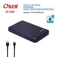 ราคา ส่งเร็ว กล่องใส่ฮาร์ดดิส OKER รุ่น ST-249 USB TYPE-C 3.1 External HDD Enclosure box 2.5" SATA (42357324907)