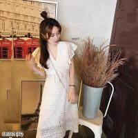 ราคา TW9849 แม็กซี่เดรส เดรสลูกไม้ แขนกุด แต่งระบายคลุมไหล่ (2856831610)