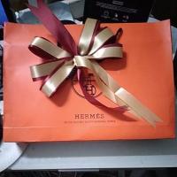 ราคา ผ้าคลุมไหล่Hermesแท้100มือสองอุปกรณ์ครบ (24766003907)