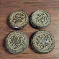 ราคา หม้อแกะสลัก Bluestone ธรรมชาติ [Huayun] สัตว์ในตํานานสี่หินกลองหม้อ Cheng Teacup ฐานกระถางดอกไม้ Blue Dragon White Tiger Suzaku Xuanwu ตกแต่ง Entrance ของขวัญเปิดภูมิทัศน์ (57750927885)