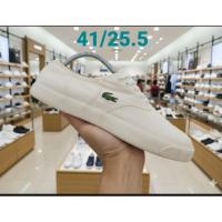 ราคา Lacoste แท้ รองเท้าผ้าใบผู้หญิงมือสอง 41/25.5 สภาพ 8/10 (43751850963)