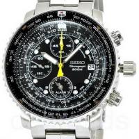 ราคา นาฬิกาข้อมือยี่ห้อ Seiko Flight Alarm Chronograph รุ่น SNA411P1 (14146974664)