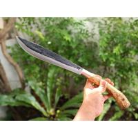ราคา มีดเหน็บ มีดอีเหน็บ อีเหน็บ E-Nep มีดควาญ มาเชเต้ มีดแคมป์ มีดทำสวน มีดเดินป่า ใบ 11.3” ตีร้อนชุบแข็ง ผิวไฟ ด้ามเหง้าไผ่ (20057640209)