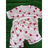 ราคา Aถ441(ถสข้างบนM)#ชส1 ชุดนอนงานผ้าซาตินพิมพ์ลายหัวใจเสื้อสั้นกางเกงสั้นผ้าใส่สบายงานป้ายนำเข้าใส่นอนหน้าร้อนเหมาะมากผ้าเย (25927261300)