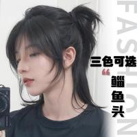 ราคา ผมปลอม วิกผมผู้ชาย วิกผมสั้น วิกผมชายเต็มหมวก Wolf-Tailed หัวปลาธรรมชาติผมยาว Boy ครึ่งผูกกลางแยก Samurai หัวชาย Wolf-Ta (48604813500)