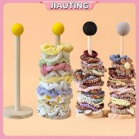 ราคา JIAUTING แนวตั้งขนาดใหญ่ลําไส้ผมแหวนผู้ถือไม้โต๊ะขาตั้งจอแสดงผลสําหรับนาฬิกาสร้อยข้อมือ Scrunchies ยางรัดผม JIAUTING (53304763522)