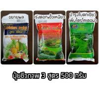 ราคา [3สูตร] ปุ๋ยอินทรีย์ 500g ปุ๋ยชีวภาพอัดเม็ด (6264053508)