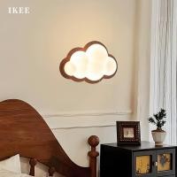 ราคา โคมไฟติดผนังลายไม้รูปเมฆ LED โมเดิร์น มินิมอล ไฟติดผนังหัวเตียง สําหรับตกแต่งห้องนอน ห้องเด็ก (29638567759)