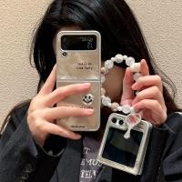 ราคา LUKEN เคสโทรศัพท์สําหรับ Samsung Galaxy Z Flip 6 5 4 3 OPPO ค้นหา N2 Flip N3 Flip 3D น่ารัก Shinny Face ฝาหลังพร้อมสร้อยข้อมือกระจกสําหรับ Flip3 Flip4 Flip5 Flip6 N2Flip N3 Flip (24995672124)