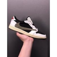 ราคา พร้อมส่ง Travis Scott x "Medium Olive" 2025-1 รองเท้ากีฬาผู้ชายทรงเตี้ย (45103823613)