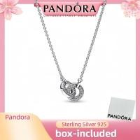 ราคา จี้สร้อยคอดีไซน์ Pandora Signature Intertwined Pavé ทำจากเงินแท้ S925 (54004278912)