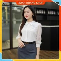 ราคา Mc Fashion Office เสื้อเชิ้ตสีขาวผู้หญิง ta1335 (42908824389)