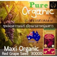 ราคา wealthy health maxi organic red Grape seed 30000Exp 07/2028 สารสกัดเมล็ดองุ่น เกรพซีด เมล็ดองุ่น เกรบซีด ออสเตรียเลีย (2047415911)