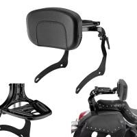 ราคา สําหรับ Kawasaki Vulcan VN 900 Custom Classic Bobber VN900 ผู้โดยสารรถจักรยานยนต์ด้านหลังพนักพิงปรับพับ Sissy Bar พร้อมกระเป๋าเดินทาง Rack (41521350812)