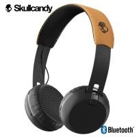 ราคา Skullcandy GRIND WIRELESS On-Ear Headphones - BLACK/TAN (4005757480)