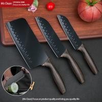 ราคา มีดทำครัวสีดำสไตล์ยุโรป ชุดมีดทำครัว 3 ชิ้น มีดหั่นเนื้อ ผัก ผลไม้ ชุดมีดอเนกประสงค์ มีดทำครัว (29928610568)