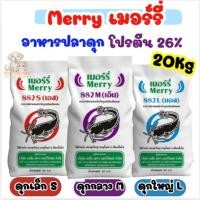 ราคา [ 20 กก.] เมอร์รี่ Merry อาหารปลาดุก ขนาด 20 Kg. โปรตีน 26% (40825190146)