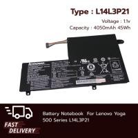 ราคา Lenovo Battery Notebook แบตเตอรี่ Lenovo Yoga 500 500s Ideapad 510s FLEX 3-1470 L14M3P21 ของแท้ (6988688710)