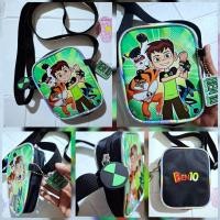 ราคา กระเป๋าสะพายข้างสำหรับเด็ก ลายการ์ตูนเรื่อง 'เบ็นเท็น' (Ben 10) 10.5×13.5×4cm. มือสอง (41673392995)