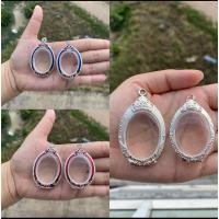 ราคา กรอบพระ กรอบใส่พระเงินผสม พิมพ์ไข่ ทรงไข่ ขนาดกลาง -ใหญ่ ใส่หลวงพ่อพัฒน์ หลวงพ่อรวย (19281863061)