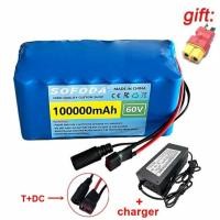 ราคา แบตเตอรี่ลิเธียม 60V 60AH/100AH/150AH แบตเตอรี่ 1500W E-bike 67.2V BMS + charger 3 ล้อไฟฟ้า มอเตอร์ไซค์ไฟฟ้า 2 ล้อ H001 (41669640009)