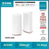 ราคา D-Link COVR-2202 COVR AC2200 Tri Band Whole Home Mesh Wi-Fi System (5931101655)