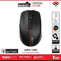 ราคา Mouse Wireless Optical รุ่น SIGNO WM-120W เมาส์ ไร้สาย แบบชาร์จ (24055563632)