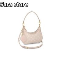 ราคา พร้อมส่งราคาถูกที่สุดใน Shopee หลุยส์วิตตอง Louis Vuitton LV Bagatelle Hobo Bag Small สีชมพู กระเป๋ (26475403404)