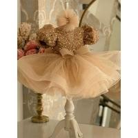 ราคา ชุดราตรี/ชุดออกงานเด็กผู้หญิง สีทอง 80 (หมด) (27981131355)