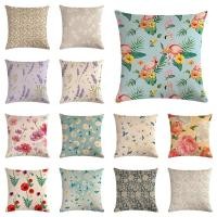 ราคา ปลอกหมอนอิง ผ้าลินิน ลายดอกไม้ สไตล์วินเทจ ไร้รอยต่อ ขนาด 45x45 ซม. สําหรับตกแต่งบ้าน รถยนต์ (18576335211)