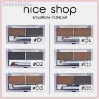 ราคา Nice shop Eyebrow Powder 2 Shades + Brush คิ้วฝุ่นไนซ์ช้อป 2 ช่อง พร้อมแปรง N404 (22142243292)