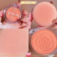 ราคา APOYO Makeup Blush, Peach Pink Orange Tint Natural Embossed Petals Blush, Matte Face Brightens Long-lasting Rouge Cosmetics (43218744699)