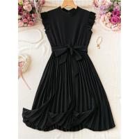 ราคา ชุดเดรสแขนสั้นสีดำSizeL (43876214397)