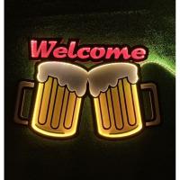 ราคา ป้าย welcome แก้วเบียร์ (21279260564)