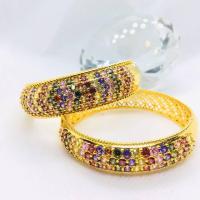 ราคา THAIJY15 K307 กำไลนพเก้า กำไลพลอย5แถวนพเกล้าฝังเพชร กว้าง60cmงานทองเหลือง24k (23035115920)