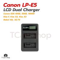 ราคา แท่นชาร์จแบตเตอรี่ แคนนอน LP-E5 LCD Dual Charger for Canon 450D 500D 1000D Kiss F X2 X3 (3922247753)