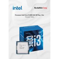 ราคา ถาดโปรเซสเซอร์ Intel Core i3 6100 LGA 1151 + พัดลม รับประกัน 1 ปี (56101273820)