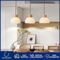 ราคา โคมไฟระย้าแก้ว โคมไฟห้อย ไฟติดห้อง ไฟแต่งห้อง หลอดไฟ led กันน้ํา โคมไฟเพดาน โคมไฟแขวน โคมระย้าไม้ (50854776043)