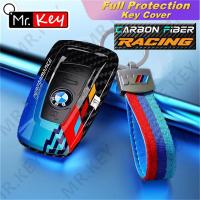 ราคา [Mr.Key] ABS คาร์บอนไฟเบอร์ Racing สไตล์กรณีสําหรับ BMW X1 X3 X5 X6 X7 1 3 5 Serie G30 G11 F15 (43176596100)