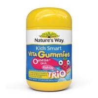 ราคา Natures way Vita Gummies Omega 3 DHA Fish Oil เนเจอร์ เวย์ เยลลี่วิตามิน โอเมก้า 60 เม็ด สำหรับเด็ก (28355052297)