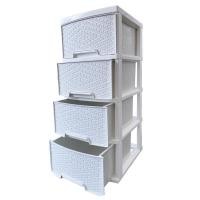ราคา ตู้ลิ้นชักขาวโครงขาวใหญ่ 4 ชั้น ลายข้าวหลามตัด รุ่น A-002-12 Drawers 4 Tiers (7664820973)