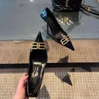 ราคา Balenciaga2024หนังสิทธิบัตรสีดำรองเท้าส้นสูงหัวแหลมส้นเข็ม tqd7 (26409032241)