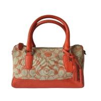 ราคา Coach กระเป๋าถือทรงหมอนสีน้ำตาล ส้ม กระเป๋ามือสอง (22564281846)