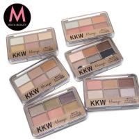 ราคา (ยกกล่อง) KKW Colors Eye Shadow Palette พาเลทอายแชโดว์ 6แบบ แมทต์และชิมเมอร์ 6สี ภายในตลับ (24320200207)