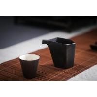 ราคา ชุดน้ําชา Hedao สีดําทองเคลือบโบราณยุติธรรมถ้วย Jingdezhen เซรามิคชาแยก Kung Fu ชุดชาชายถ้วยสไตล์ญี่ปุ่นแม้ถ้วย Retro Simple Choice (53450977523)